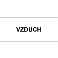 Značka Vzduch, fólie, 62 × 148 mm